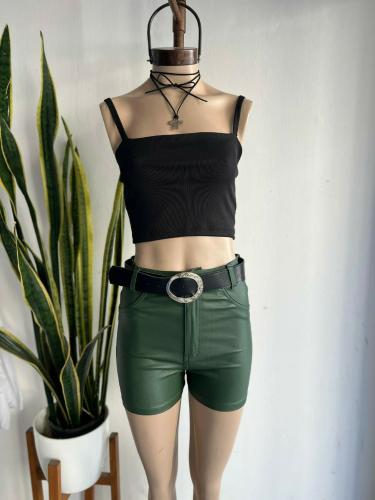 Shorts ,pollera de Eco Cuero - Miniatura 2