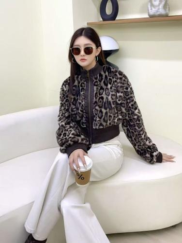 Campera Importada Símil Piel Print
