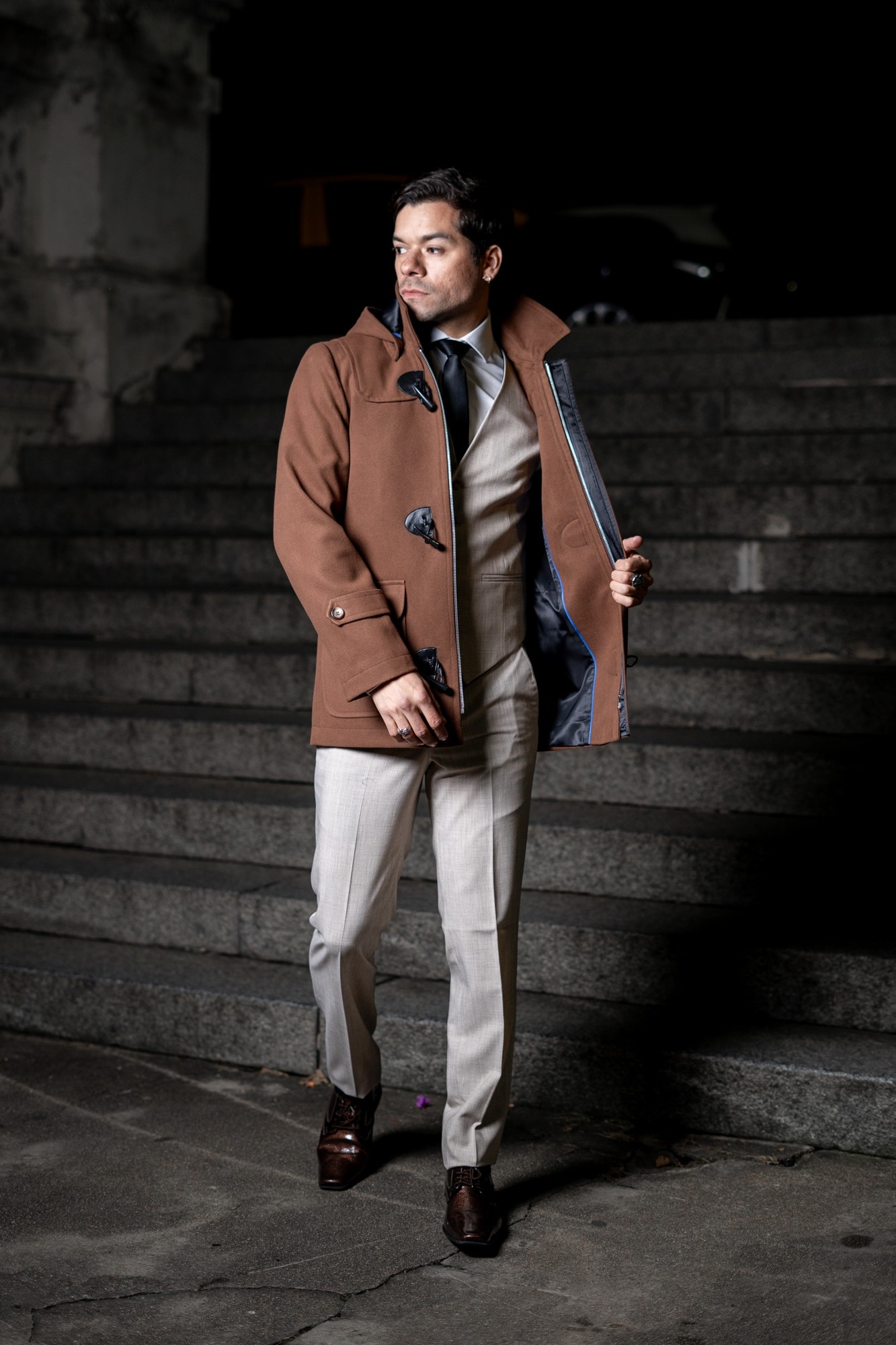 Abrigo Montgomery Chocolate - Imagen 3