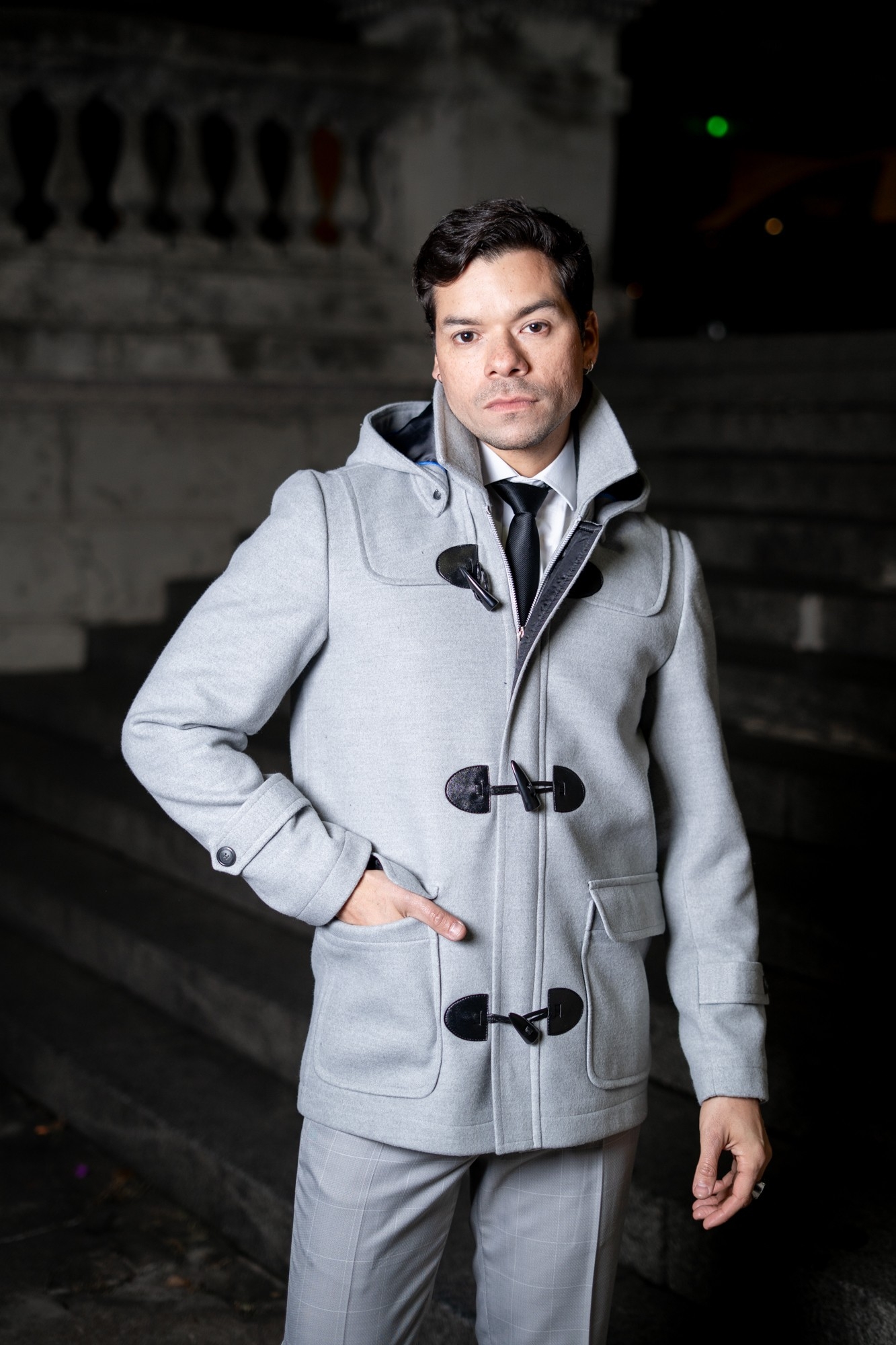Tapado Montgomery Gris Perla - Imagen 2