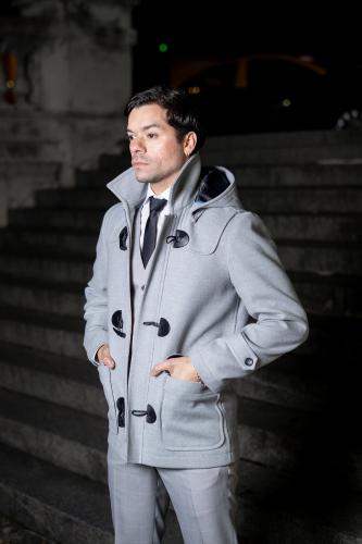 Tapado Montgomery Gris Perla - Miniatura 3