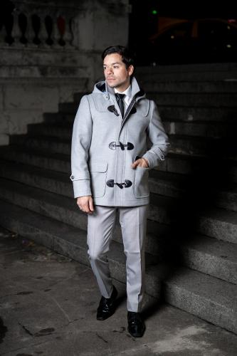 Tapado Montgomery Gris Perla - Miniatura 4