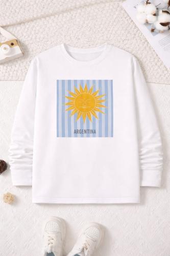 Camiseta M/l Sol Mayo Rayada Arg