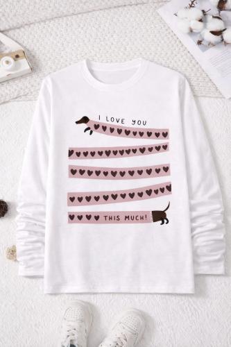 Camiseta Salchicha Corazones