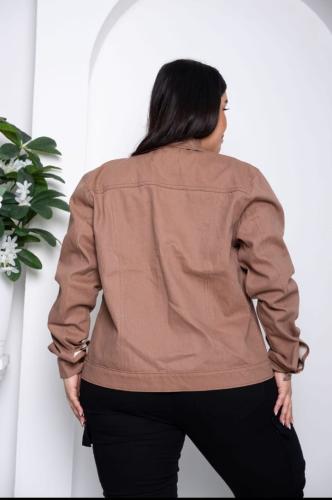 Campera Jeans Chocolate con Tachas - Miniatura 2