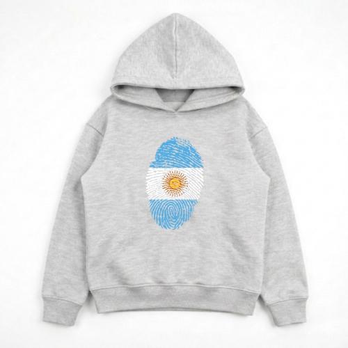Unisex - Buzo Ovsize Capucha Argentina Huella - Miniatura 2
