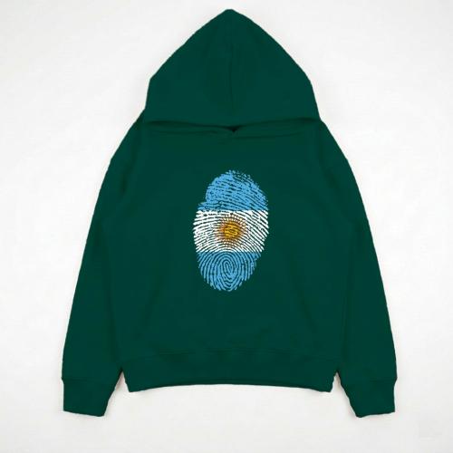 Unisex - Buzo Ovsize Capucha Argentina Huella - Miniatura 3