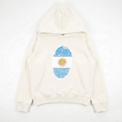 Unisex - Buzo Ovsize Capucha Argentina Huella - Miniatura 4