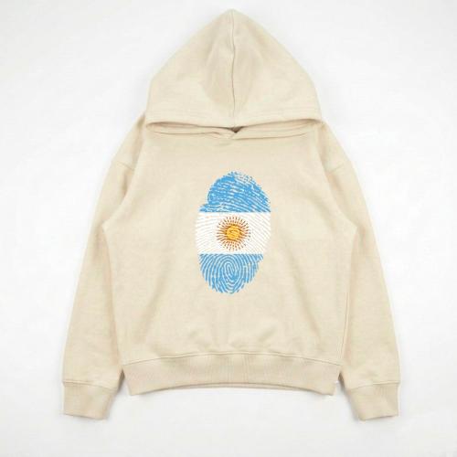 Unisex - Buzo Ovsize Capucha Argentina Huella - Miniatura 5