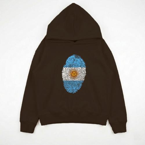 Unisex - Buzo Ovsize Capucha Argentina Huella - Miniatura 6