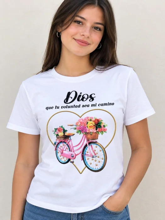 Remeras Algodon con Textos Biblicos.