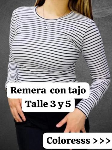 Remeras con Tajo Manga Larga.