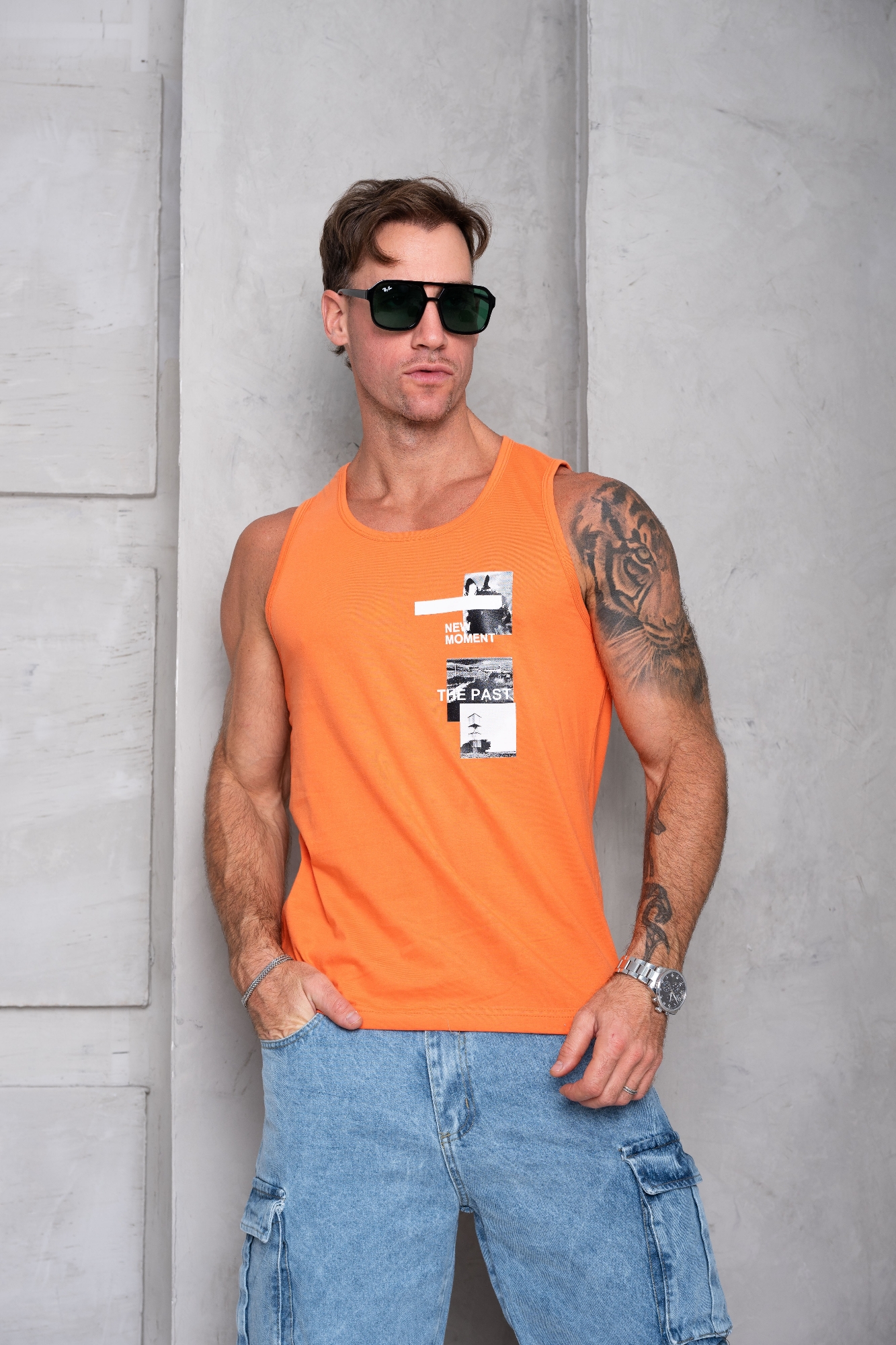 Musculosas Hombre Algodón Peinado - Imagen 5