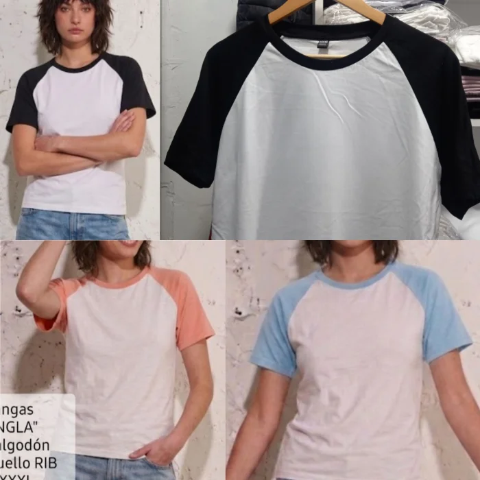 Remera Manga Rangla