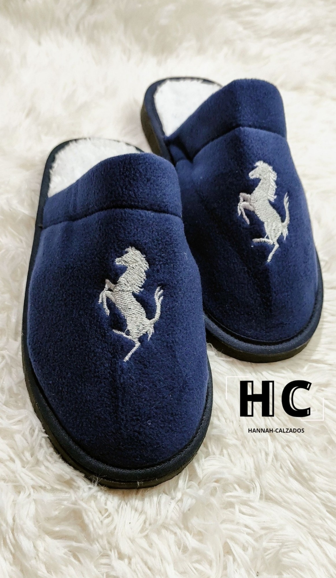 Pantuflas Polar Bordada Hombre - Imagen 2