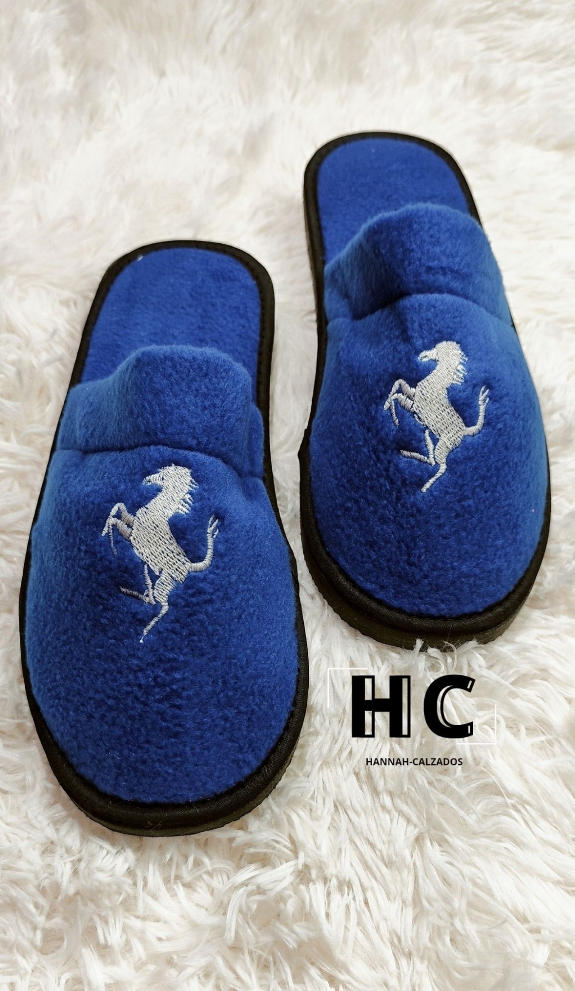 Pantuflas Polar Bordada Hombre - Imagen 3