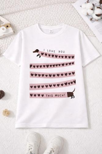 Remera  Salchicha Corazones