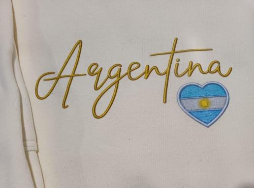 Buzos Estampados de Argentina con Capucha