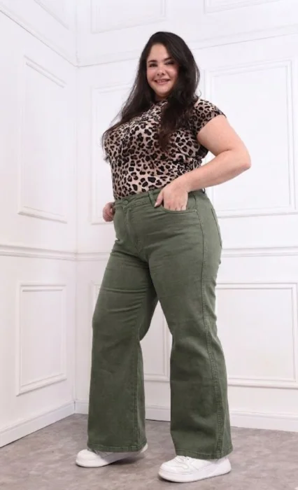 Wide Leg Palazo Verde