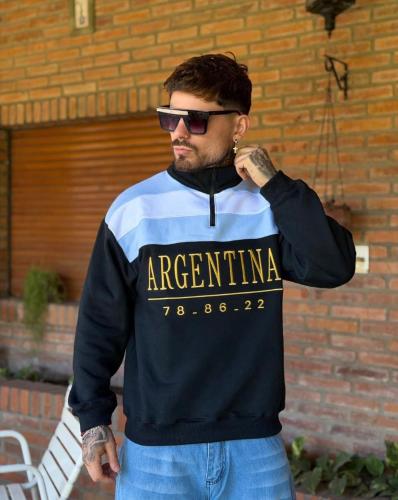 Buzo Argentina con Cierre - Miniatura 3