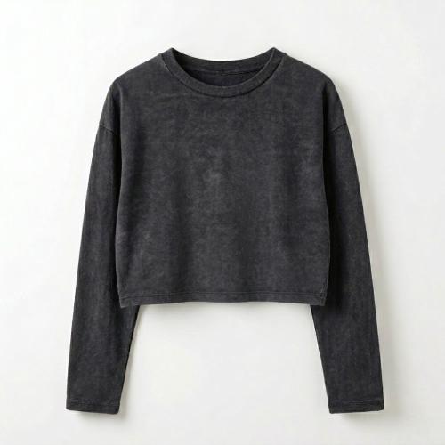 Nena - Camiseta Crop Manga Larga Oversize Batik - Miniatura 1