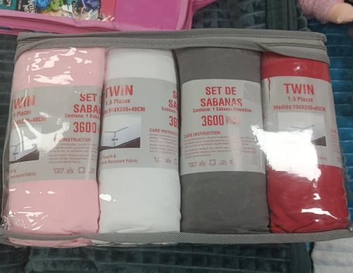Sábanas Ajustables  Twin