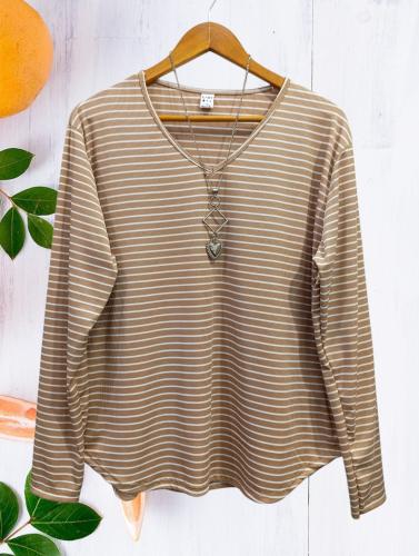 Remera Cuello V Talles Grandes Morley Lycra - Miniatura 2