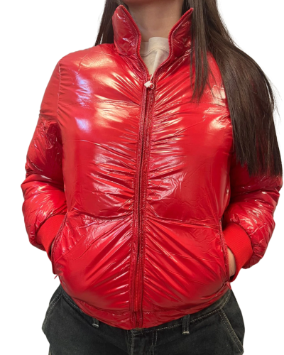 Campera Importada Brillosa Roja - Miniatura 2