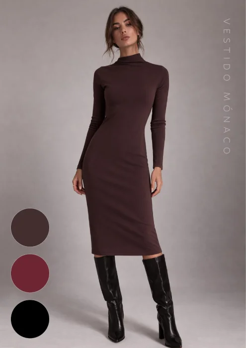 Vestido de Morley en Color Bordo