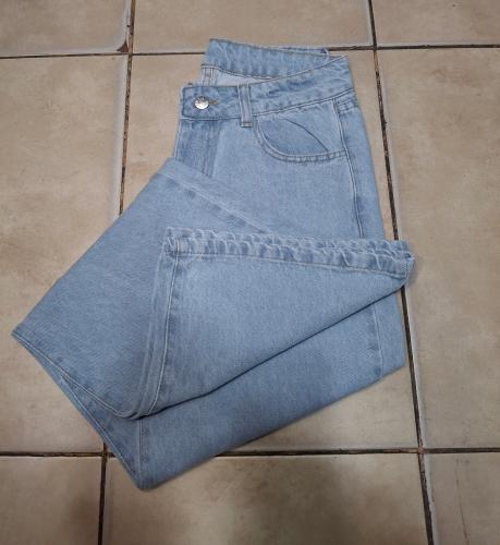 Wide Leg Tiro bajo Celeste - Miniatura 2