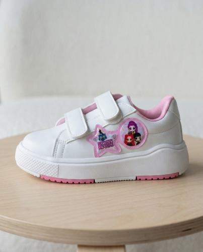 Zapatillas las Guerreras Kpop Niñas Velcro Blancaslivianas  Tendencia Actualidad - Miniatura 4