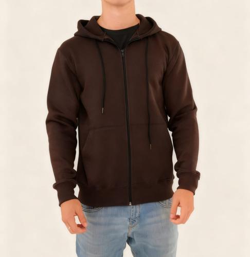 Campera Negra Doble Friza Peinada - Miniatura 5