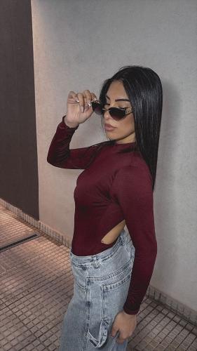 Body Polera Espalda Abierta Talle 2 y 4