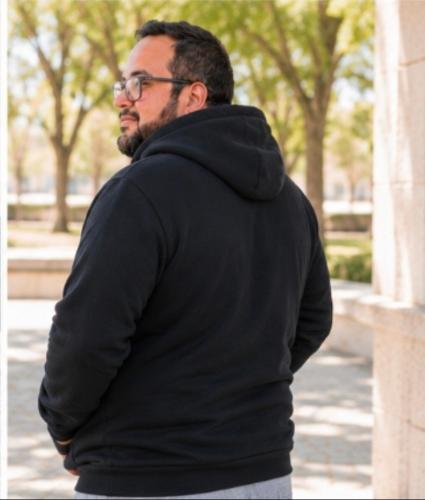Campera Jersey con Piel Talles Especiales ( Lc ) - Miniatura 4