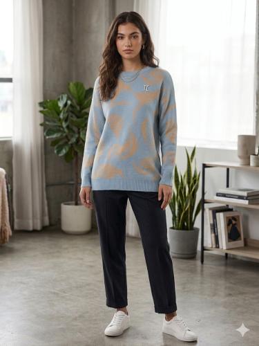 Sweater Ondas  Bremer Doble Hilo - Miniatura 5