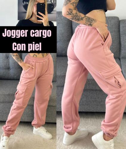 Jogger Cargo con Piel - Miniatura 2