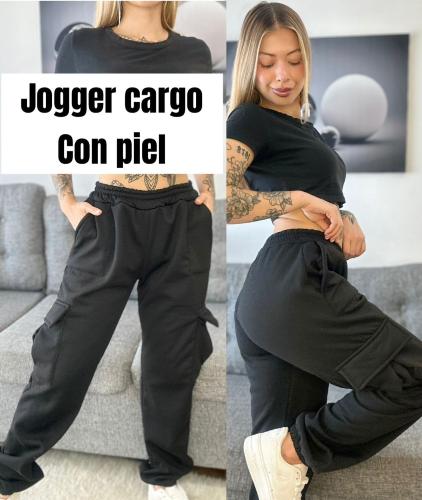 Jogger Cargo con Piel - Miniatura 3