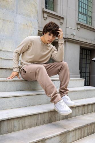 Pantalones de Friza Peinado Premium