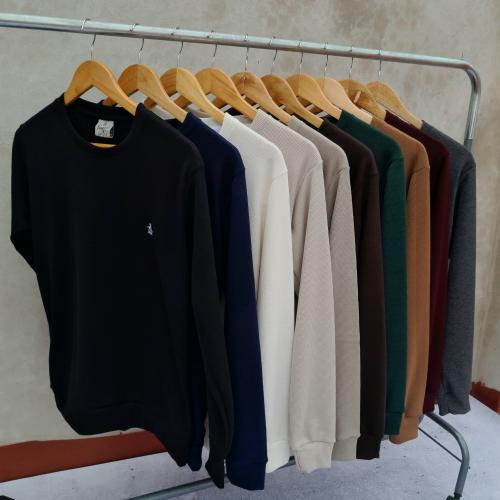 Sweater Mínima Wafle Bordado - Miniatura 7