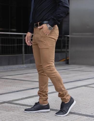 Jean Corte Chino de Gabardina - Miniatura 3