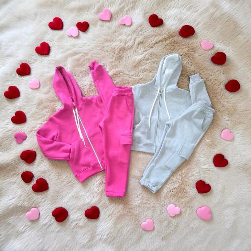 Conjuntos Campera+ Jogger Cargo Nena  Frizados - Miniatura 2