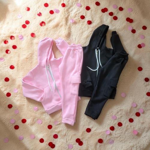 Conjuntos Campera+ Jogger Cargo Nena  Frizados - Miniatura 3