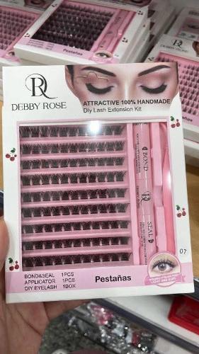 Kit Libro Pestañas Debby Rose Pinza Pegamento