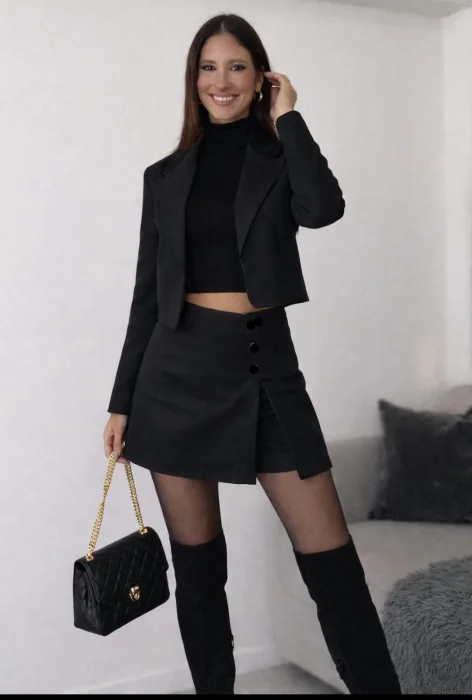 Conjunto Blazer + Short Pollera