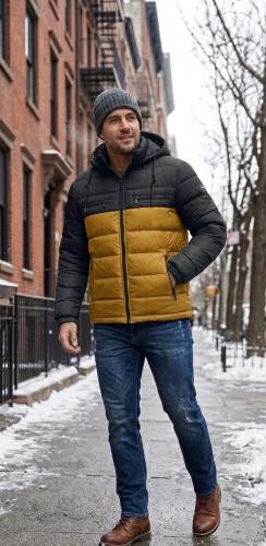 Camperon Importado de Hombre Combinado con Piel por Dentro