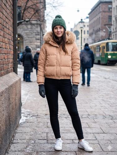 Camperon Puffeer Impermeable de Mujer con Piel por Dentro