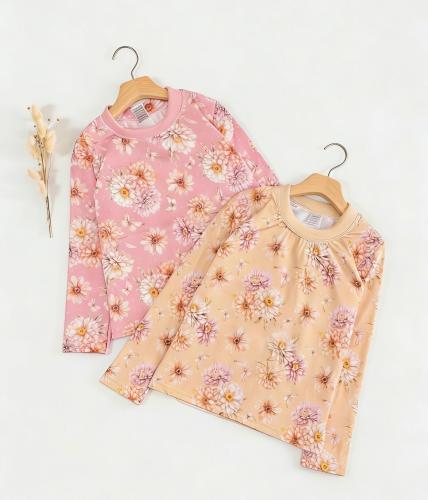 Camiseta Térmicas  Frizadas  Elastizado Flores y Gansos - Miniatura 2