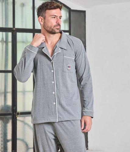 Pijama Hombre Camisero Bianca Secreta - Miniatura 1