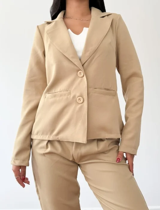 Blazer Chino con Bolsillos