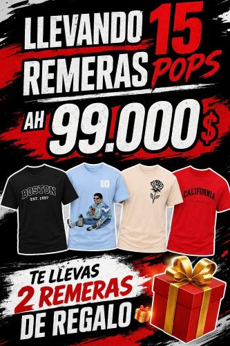 Pack 15 Remeras Argentina